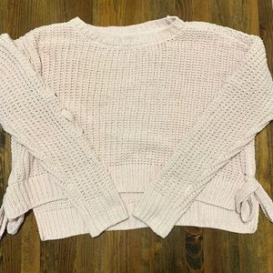 Soft pink cropped sweater